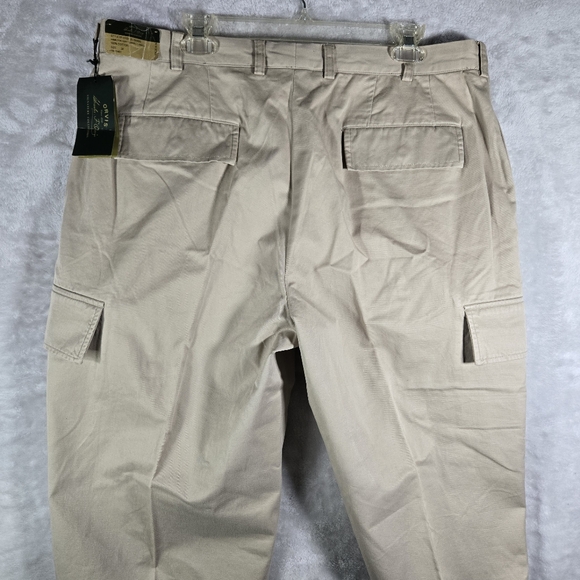 Orvis Signature Cargo Pants Mens 38 Unhemmed Hamilton Gentlemen Khaki NWT - Picture 3 of 10